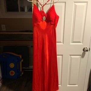 Red La Femme Prom Dress